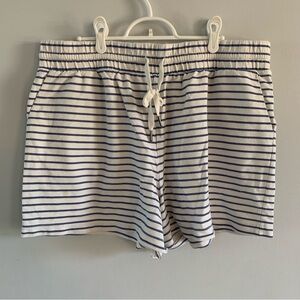 Striped Shorts Cotton Pull On Blue White Lounge Nautical Size XXL A New Day
